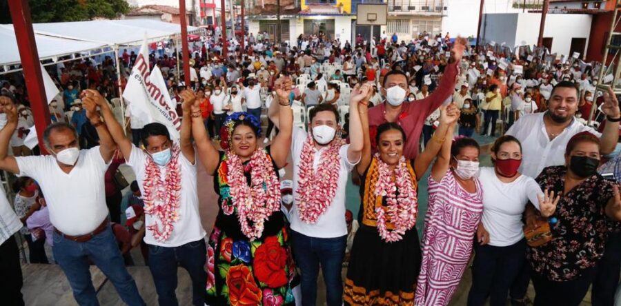 Acompaña Pepe Estefan al inicio de campaña de las candidatas a diputadas locales Rosalinda López y Reyna Victoria