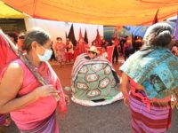 Segundo día de plantón del CIPO-RFM en las oficinas del INPI