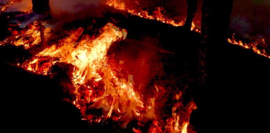 Declaran incendio fuera de control en la Sierra Sur; piden ayuda área para sofocar conflagración