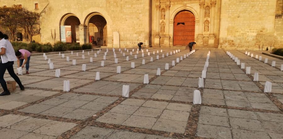Con protesta pacífica en Santo Domingo de Guzmán piden alto a la violencia en Oaxaca