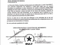 Pide el MULT se esclarezca de manera inmediata el feminicidio de Reyna Isabel Ortíz