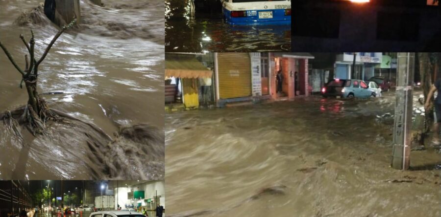 Diversas afectaciones por la lluvia de este miércoles  en Oaxaca