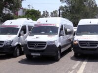 Transportistas con una protesta en la SCT piden se reanuden los trámites para la regulación del transporte