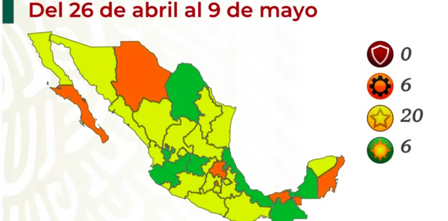 Semáforo: retroceden estados en verde y ahora hay seis