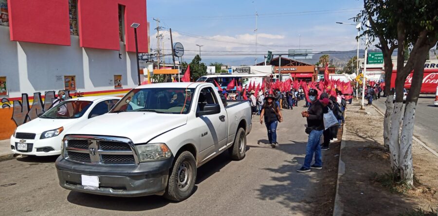 Marcha Sol Rojo para exigir la presentación con vida de Ernesto Sernas