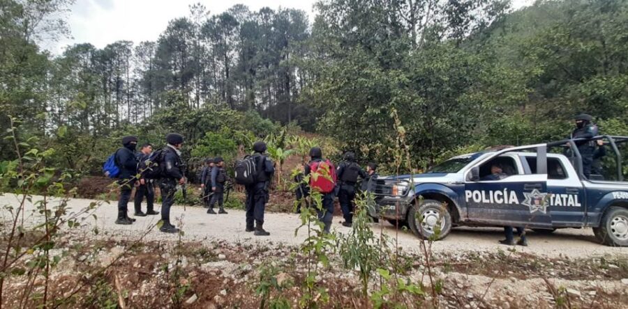 Mantiene SSPO presencia en la Sierra Sur por conflicto entre Santiago Xochiltepec y Textitlán