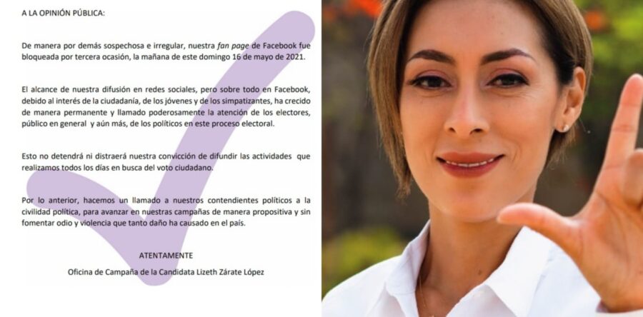 Ataque a las redes sociales de la candidata Lizeth Zárate no impedirá siga buscando el voto ciudadano