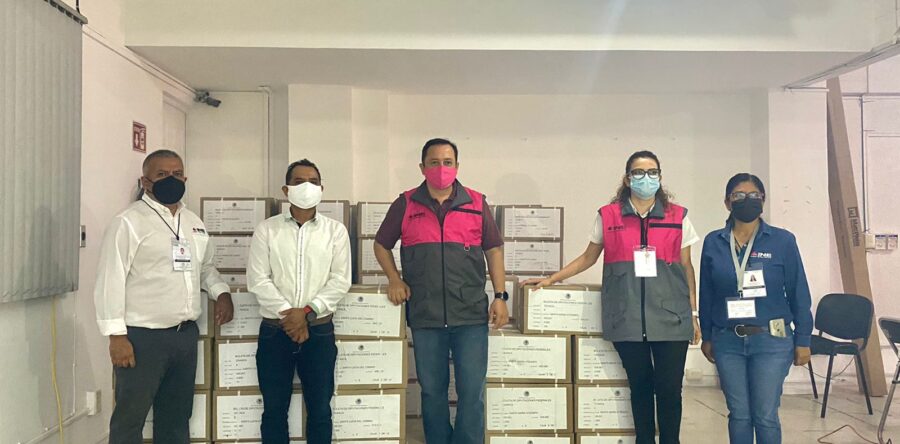 Reciben el Distrito 08 del INE, 353 mil 115 boletas electorales