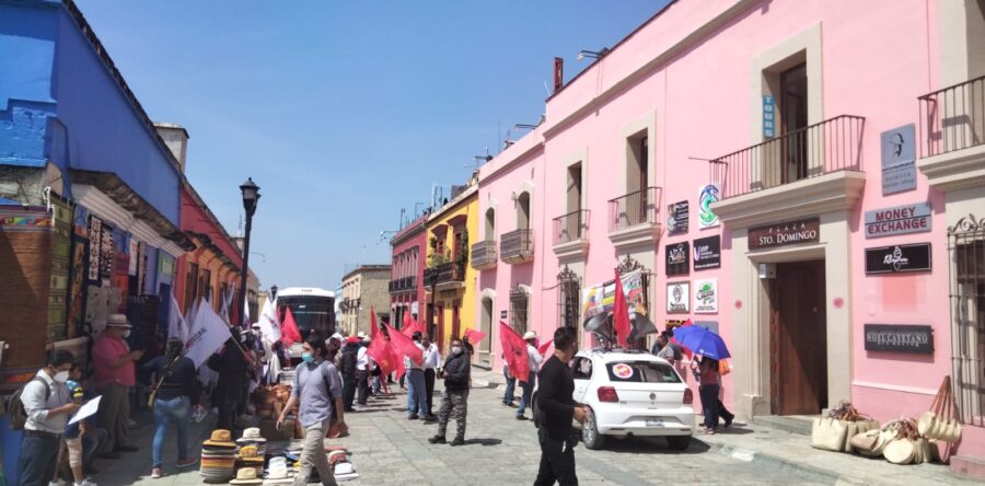 Organizaciones sociales protestan por las injusticias en Oaxaca