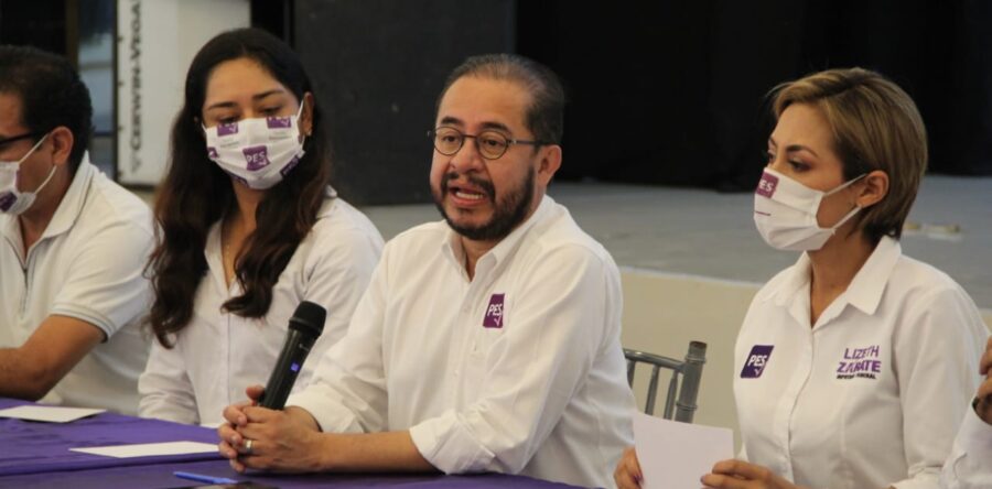 Con la presencia del dirigente nacional, el PES realiza cierre de campaña en Oaxaca