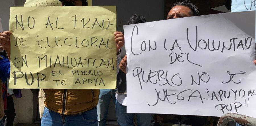 Denuncian intento de fraude electoral en Miahuatlán de Porfirio Díaz