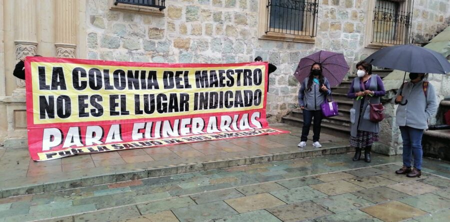 Piden el cierre de una oficina de  funerarias en la Colonia del Maestro