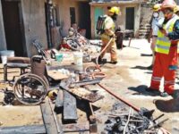 Piden apoyo para adulto mayor que se le quemó su vivienda