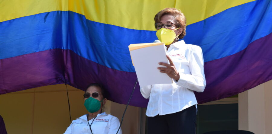 Bandera de la Diversidad Sexual, ondea en Coesida