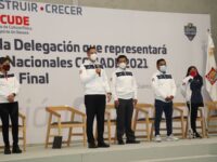 Abandera AMH a la delegación oaxaqueña que participa en los Juegos Nacionales Conade 2021