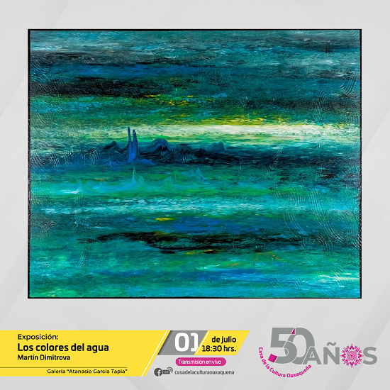 Presentará CCO “Memorial de 50 años” y “Los colores del agua” de Martín Dimitrova