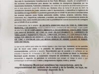 En semáforo Rojo por Covid el municipio de San Pedro Mixtepec