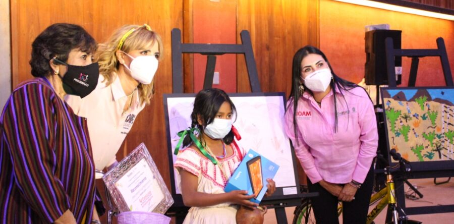 Premia IOAM a las niñas y niños ganadores del Cuarto Concurso de Dibujo y Pintura Infantil “Mi Familia Migrante”