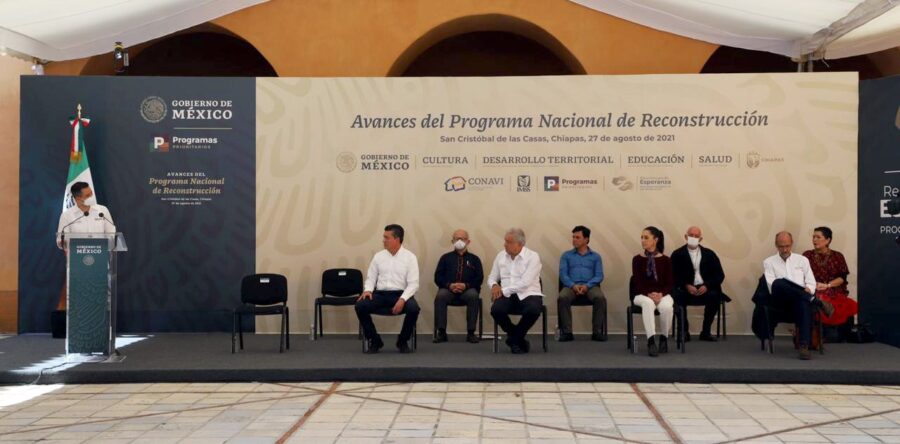 Alejandro Murat y Andrés Manuel López Obrador, Supervisan avances del Programa Nacional de Reconstrucción en Oaxaca