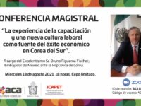 Embajador de México ante Corea del Sur impartirá conferencia virtual sobre capacitación y cultura laboral
