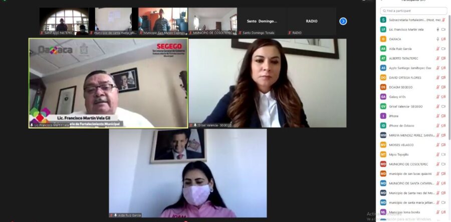 Capacita Segego en coordinación con el IOAM a 46 municipios