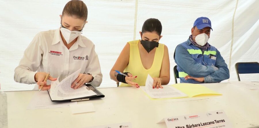 Gobierno de Oaxaca y SiKanda AC firman convenio de colaboración para “Reciclaje Inclusivo”