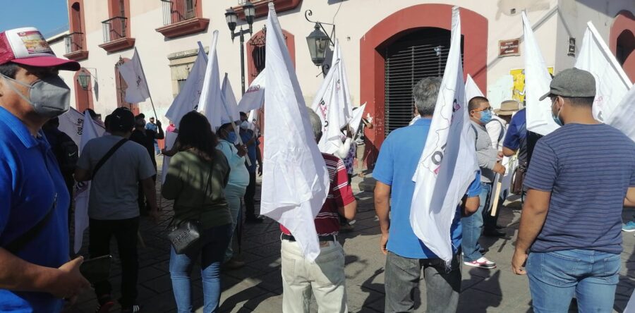 Protestan organizaciones sociales para exigir atención a sus demandas