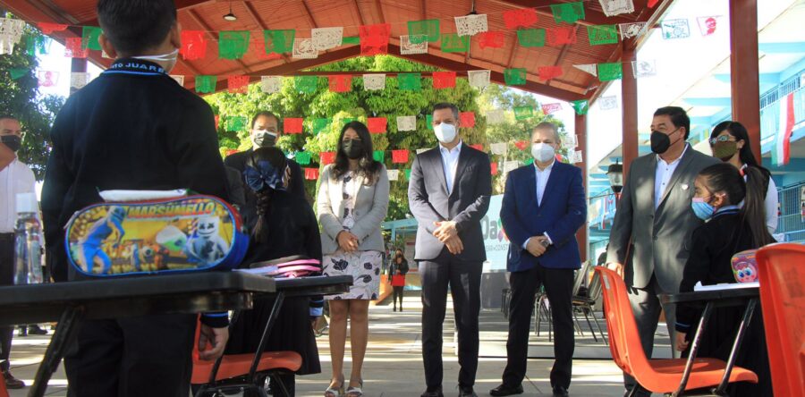 Primaria Benito Juárez arrancó de manera presencial el Ciclo Escolar