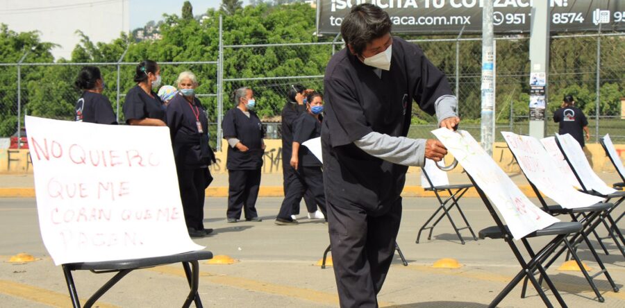 Continúan con su protesta los trabajadores de Seglim