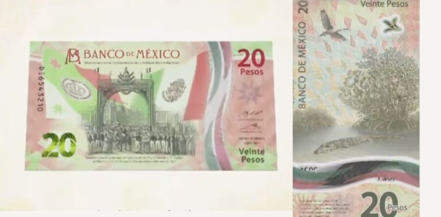 Presentan nuevo billete de 20 pesos, estas son sus características