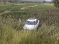 Con lesiones resultó un automovilista al volcar en la carretera a Tlacochahuaya