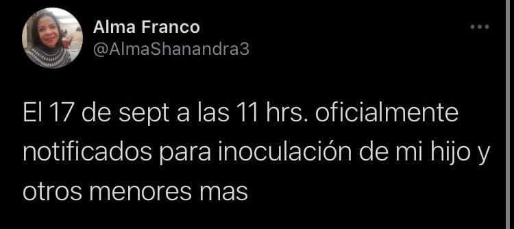 Este viernes vacunarán a 15 menores de edad en el Hospital de SEDENA de Ixcotel