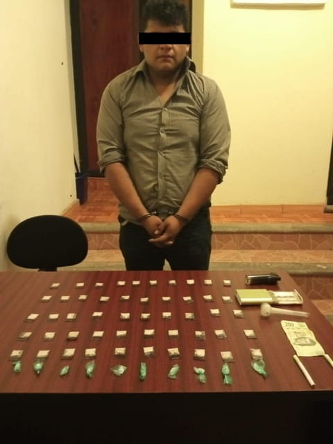 Detuvieron a narcomenudista en la Villa de Etla