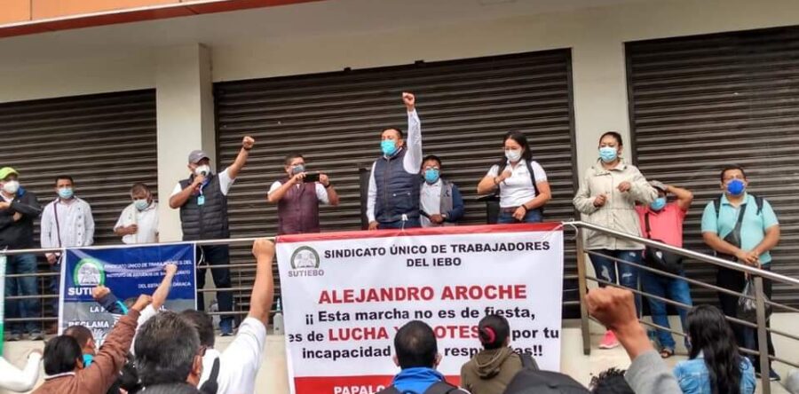 Se moviliza el SUTIEBO en busca de atención a sus demandas