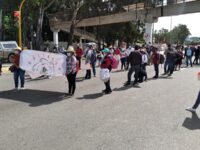 Se moviliza Sol Rojo en la ciudad de Oaxaca de Juárez
