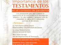 Realizará AGEO charla sobre la importancia de los testamentos durante la pandemia