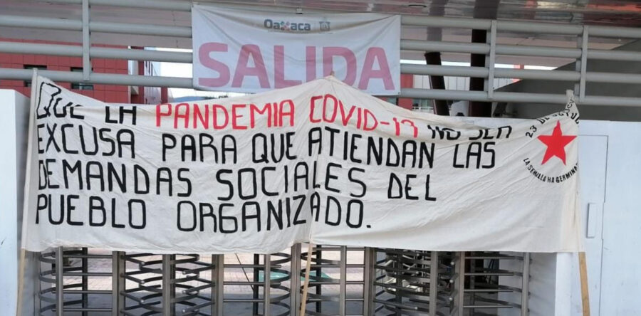 Se movilizó el 23 de Octubre en la ciudad de Oaxaca en exigencia a sus demandas