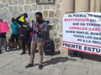 Protestó el Frente Estudiantil Popular en el municipio de Oaxaca de Juárez