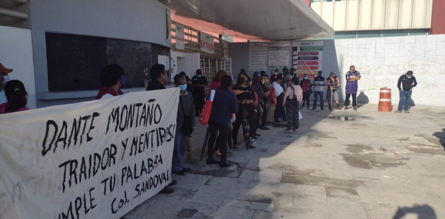 Vecinos de la Gómez Sandoval denuncian a Dante Montaño Montero