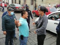 Bloquean trabajadores de Salud, calles del centro de la ciudad