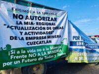Integrantes del “Frente No a la Minería” manifestaron su rechazo a los proyectos mineros