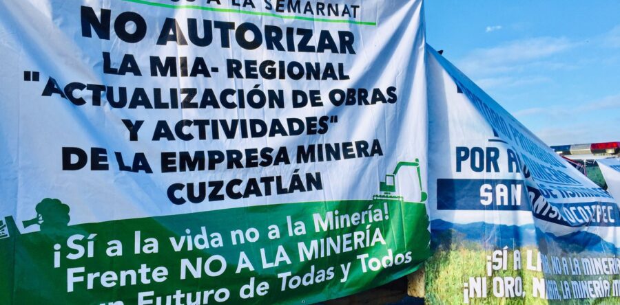 Integrantes del “Frente No a la Minería” manifestaron su rechazo a los proyectos mineros