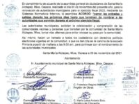 Cierran accesos a Santa María Alotepec por elección de su autoridad municipal