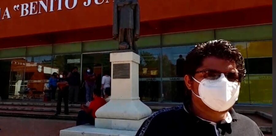 STEUABJO protesta por descuentos en sus salarios