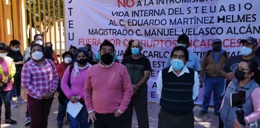 Nuevamente el STEUABJO protestó en Ciudad Universitaria