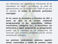 Cierran nuevamente el Santuario de la Virgen de Juquila