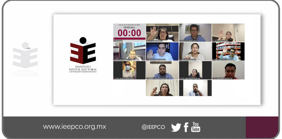 Aprueba IEEPCO integración del COTAPREP para las elecciones 2022