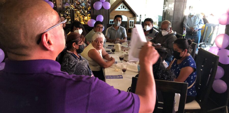 Con gran alegría y júbilo fue recibida la planilla morada en la Mixteca