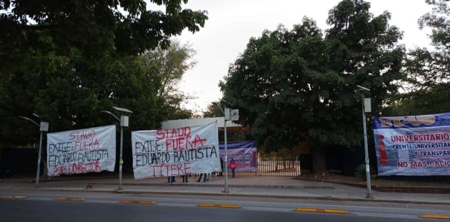 STAUO continúa con su movilización contra Eduardo Bautista