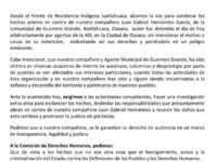 Denuncian detención arbitraria del Agente Municipal de Guerrero Grande, Atatlahuaca